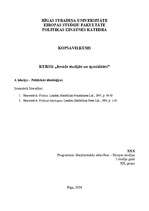 Konspekts 'Politiskās ideoloģijas', 1.