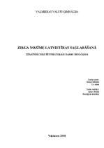 Referāts 'Zirga nozīme latvietības saglabāšanā', 1.