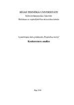 Referāts 'Konkurences analīze', 1.