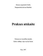 Prakses atskaite 'Prakse viesnīcā "Le Royal meridien Hamburg", saimniecības daļā, "room service" u', 1.