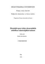Konspekts 'Ziemeļeiropas valstu ekonomiskās attīstības raksturīgākās iezīmes', 1.