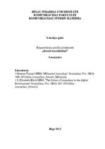 Konspekts 'Žurnālistikas nākotne', 1.