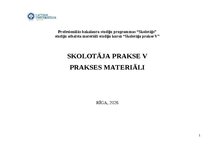 Prakses atskaite 'Skolotāja prakses pārskats', 1.