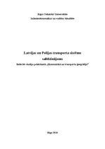 Referāts 'Latvijas un Polijas transporta sistēmu salīdzinājums', 1.