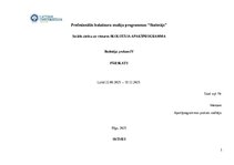 Prakses atskaite 'Skolotāja prakse', 1.