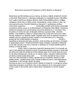 Konspekts 'Modernisma izpausmes Mihaila Bulgakova romānā "Meistars un Margarita"', 1.