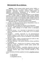 Referāts 'Bibliotekārā likumdošana', 1.