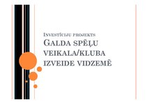 Biznesa plāns 'Investīciju projekts "Galda spēļu veikala/kluba izveide Vidzemē"', 10.