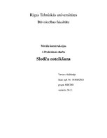 Konspekts 'Slodžu noteikšana', 1.