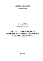Diplomdarbs 'Finansiāli saimnieciskās darbības pilnveide pakalpojumu sniegšanas uzņēmumā', 1.