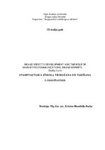 Eseja 'Starptautiskā zīmola veidošana un vadīšana', 1.