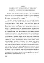 Eseja 'Starptautiskā zīmola veidošana un vadīšana', 2.