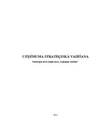 Referāts 'Uzņēmuma stratēģiskā vadīšana', 1.
