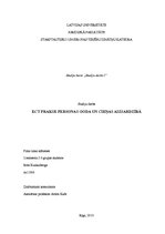 Referāts 'ECT prakse personas goda un cieņas aizsardzībā', 1.