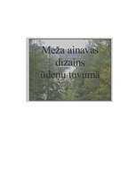 Referāts 'Meža ainavas dizains ūdeņu tuvumā', 1.