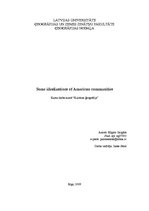 Referāts 'Idealizētās amerikāņu kultūras', 1.