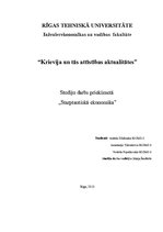 Referāts 'Krievija un tas attīstības aktualitātes', 1.