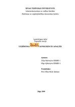 Referāts 'Uzņēmuma "Dzintars" konkurences analīze', 1.