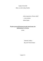 Referāts 'Pozitīvs piemērs Krievijas pieredzē ekotūrismā, tās salīdzinājums ar Latviju', 1.