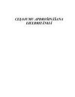 Konspekts 'Ceļojumu apdrošināšana Lielbritānijā', 1.
