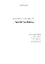 Referāts 'Datorātrrakstīšana', 1.