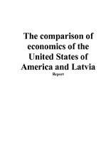 Referāts 'The Comparison of Economics of the United States of America and Latvia', 1.
