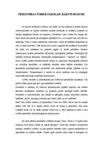 Konspekts 'Personības psiholoģiskais raksturojums', 1.