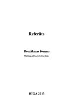 Konspekts 'Domāšanas formas', 1.