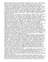 Eseja 'Community in Religion', 1.