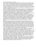 Eseja 'The Impact of Technology on Humanity', 1.