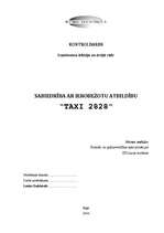 Referāts 'Sabiedrība ar ierobežotu atbildību "TAXI 2828" ', 1.