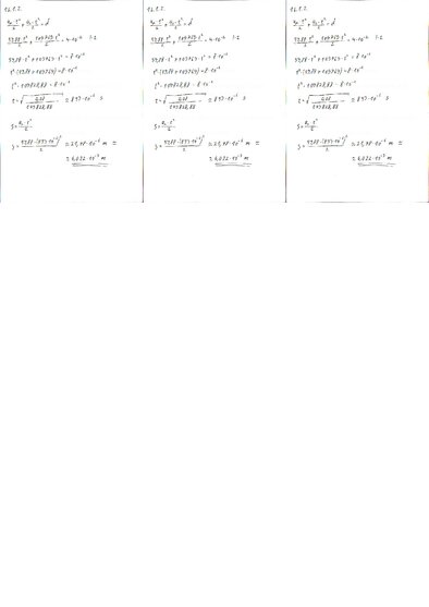 Konspekts 'Fizikas uzdevumu risinājumu apkopojums. Lādētu daļiņu kustība elektrostatiskajā ', 2.