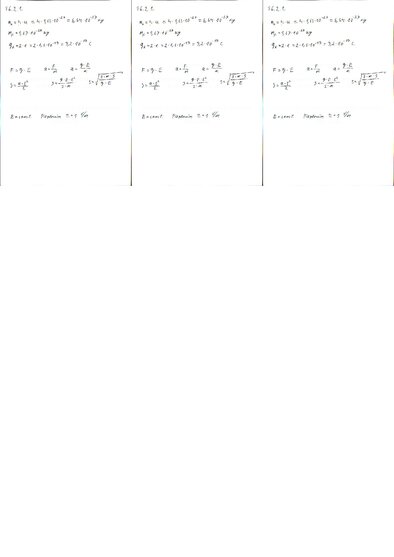 Konspekts 'Fizikas uzdevumu risinājumu apkopojums. Lādētu daļiņu kustība elektrostatiskajā ', 3.