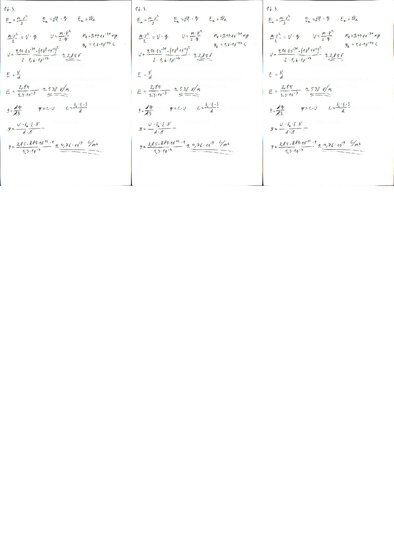 Konspekts 'Fizikas uzdevumu risinājumu apkopojums. Lādētu daļiņu kustība elektrostatiskajā ', 5.