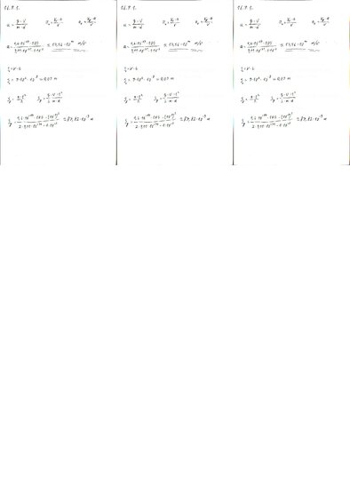 Konspekts 'Fizikas uzdevumu risinājumu apkopojums. Lādētu daļiņu kustība elektrostatiskajā ', 13.