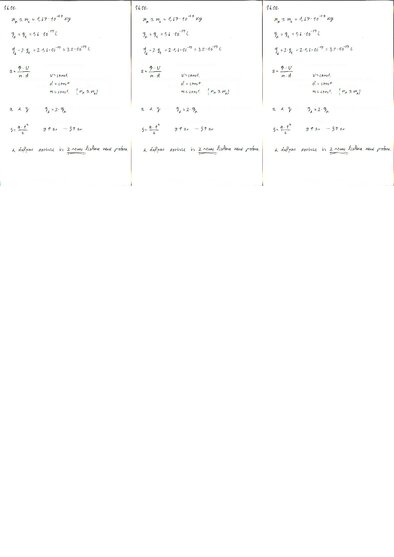 Konspekts 'Fizikas uzdevumu risinājumu apkopojums. Lādētu daļiņu kustība elektrostatiskajā ', 16.