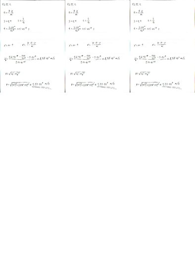 Konspekts 'Fizikas uzdevumu risinājumu apkopojums. Lādētu daļiņu kustība elektrostatiskajā ', 20.