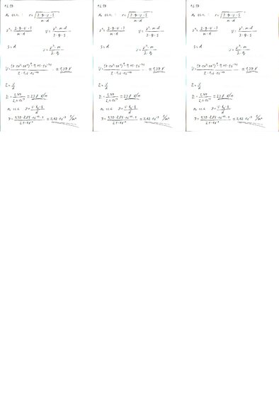 Konspekts 'Fizikas uzdevumu risinājumu apkopojums. Lādētu daļiņu kustība elektrostatiskajā ', 29.