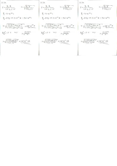 Konspekts 'Fizikas uzdevumu risinājumu apkopojums. Lādētu daļiņu kustība elektrostatiskajā ', 43.