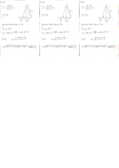 Konspekts 'Fizikas uzdevumu risinājumu apkopojums. Lādētu daļiņu kustība elektrostatiskajā ', 52.