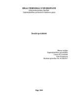 Konspekts 'Ievads specialitātē', 1.