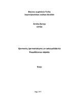 Referāts 'Ķermenis, ķermeniskums un seksualitāte kā filosofēšanas objekts', 1.