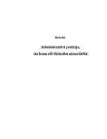 Referāts 'Administratīvā justīcija, tās loma cilvēktiesību aizsardzībā', 1.