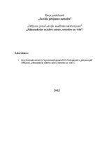 Eseja 'Sākumskolas mācību saturs, metodes un vide', 1.