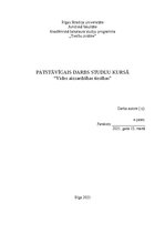 Eseja 'Patstāvīgais darbs studiju kursā "Vides aizsardzības tiesības"', 1.