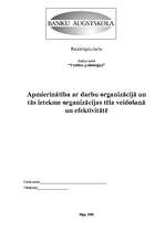 Referāts 'Apmierinātība ar darbu un tās ietekme organizācijas tēla veidošanā un efektivitā', 1.