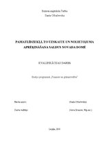 Diplomdarbs 'Pamatlīdzekļu uzskaite Saldus novada domē', 1.