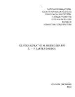 Referāts 'Cilvēka izpratne M.Heidegera un Ž.P.Sartra darbos', 1.