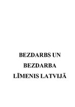 Referāts 'Bezdarbs un bezdarba līmenis Latvijā', 1.