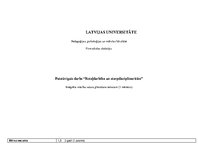 Konspekts 'Rotaļdarbība un starpdisciplinaritāte', 1.